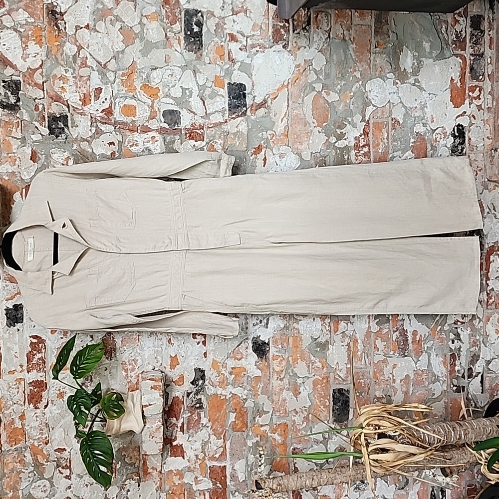 Christy Dawn The Pearl Jumpsuit in Oatmeal Linen - Picture 3 of 11